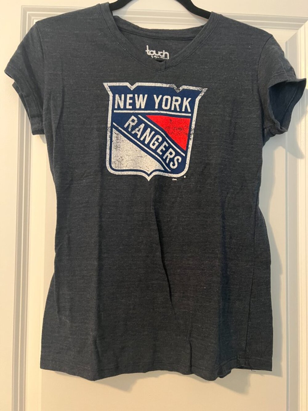 NY Rangers V-Neck Tee - Touch by Alyssa Milano - Women’s Medium